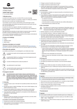 TOOLCRAFT TO-7497012 LED illuminated magnifier Magnification: 1.75 x EEC: F Manuel du propriétaire