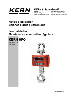 KERN HFO 3T1M Mode d'emploi