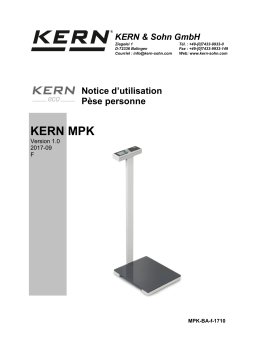 KERN MPK 200K-1P Mode d'emploi