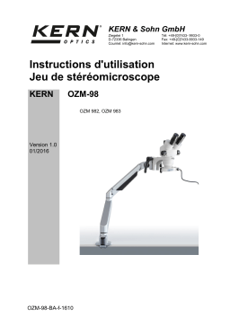 KERN OZM 983 Mode d'emploi