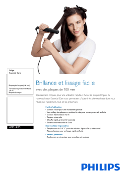 Philips HP8319/00 Essential Care Manuel utilisateur