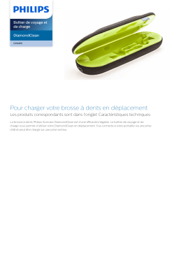 Philips CP0470/01 DiamondClean Boîtier de voyage et de charge Manuel utilisateur