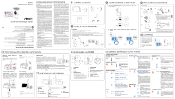 BM-5463 | VTech Babyphone Vidéo Lightshow Guide de démarrage rapide | Fixfr