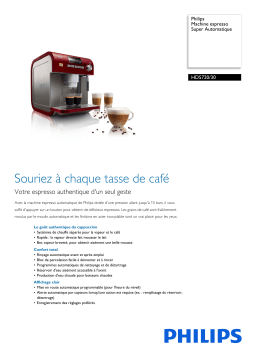 Philips HD5720/30 Machine espresso Super Automatique Manuel utilisateur