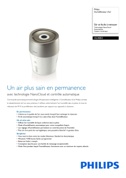 Philips HU4803/01R1 Humidificateur d'air Manuel utilisateur