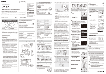 Nikon Z 30 Manuel utilisateur | Fixfr