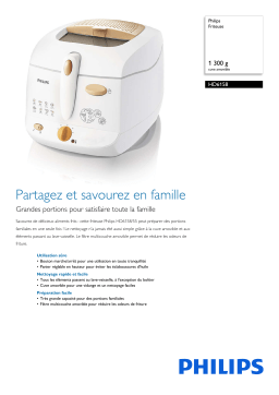 Philips HD6158/55 Friteuse Manuel utilisateur