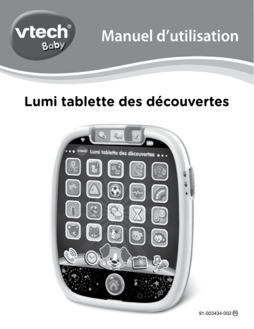 VTech Lumi Tablette des Découvertes Mode d'emploi | Fixfr