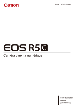 Canon EOS R5C Mode d'emploi