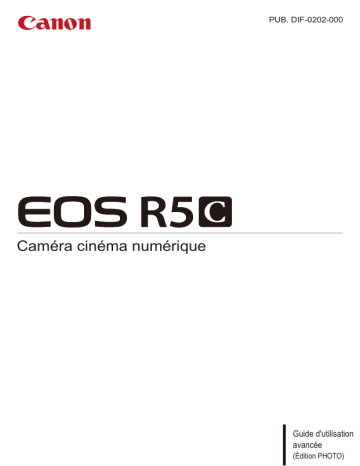 Canon EOS R5C Mode d'emploi | Fixfr