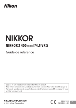 Nikon NIKKOR Z 400mm f/4.5 VR S Manuel utilisateur