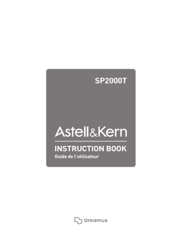 iRiver Astell & Kern SP2000T Mode d'emploi | Fixfr