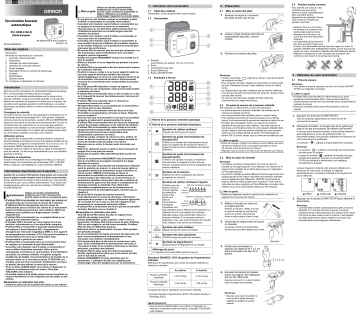 Omron Healthcare OMRON RS1 tensiomètre automatique au poignet Manuel utilisateur | Fixfr