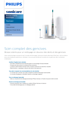 Sonicare HX6972/10 Sonicare FlexCare+ Brosse à dents électrique Manuel utilisateur