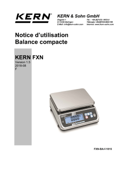 KERN FXN 10K-3N Mode d'emploi