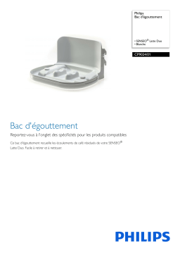 Philips CP9024/01 Bac d'égouttement Manuel utilisateur