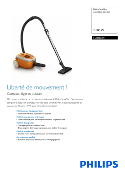 Philips FC8286/01 SmallStar Aspirateur sans sac Manuel utilisateur