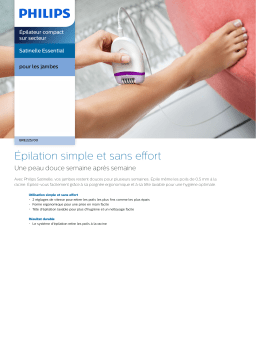 Philips BRE225/00 Satinelle Essential Épilateur compact sur secteur Manuel utilisateur