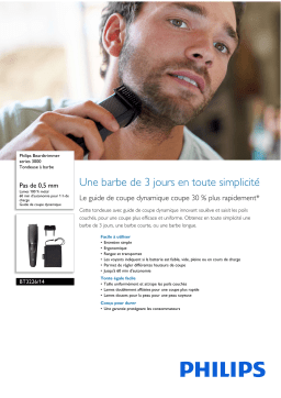 Philips BT3226/14 Beardtrimmer series 3000 Tondeuse à barbe Manuel utilisateur