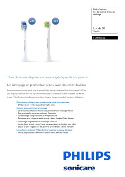 Sonicare HX9005/52 Sonicare Lot de têtes de brosse de rechange Manuel utilisateur