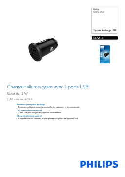 Philips DLP2510/03 Charg. all-cig. Manuel utilisateur