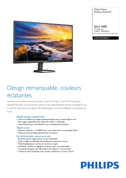 Philips 27E1N5500LA/00 Monitor Moniteur Quad HD Manuel utilisateur