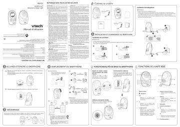 BM-1212 | VTech Babyphone Magic Light Mode d'emploi | Fixfr