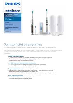 Sonicare HX6972/34 Sonicare FlexCare+ 2 brosses à dents électriques Manuel utilisateur