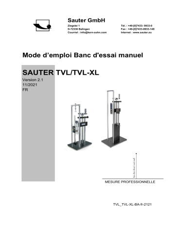 KERN TVL 100FHS71 Mode d'emploi | Fixfr