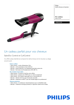 Philips HP8292/00 Sèche-cheveux et boucleur Manuel utilisateur