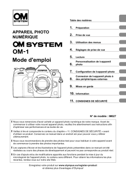 Olympus OM-1 2022 Mode d'emploi