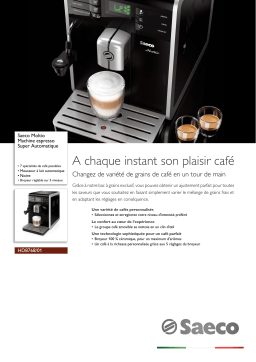 Saeco HD8768/01 Saeco Moltio Machine espresso Super Automatique Manuel utilisateur