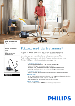 Philips FC8787/09 Performer Silent Aspirateur avec sac Manuel utilisateur