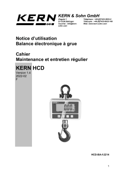 KERN THCD 60K-2-A Mode d'emploi