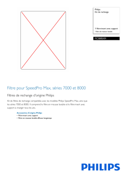 Philips FC5005/01 Kit de rechange Manuel utilisateur