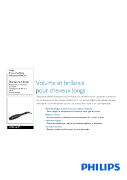 Philips HP8634/00 Brosse chauffante ondulations ProCare Manuel utilisateur