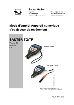 KERN TF 1250-0.1FN Mode d'emploi