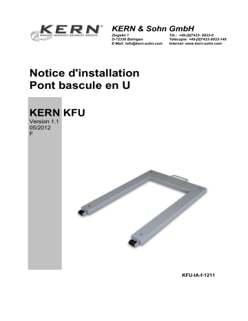 UFB 1.5T-4AM | UFB 1.5T0.5M | KFU 600V20M | KFU 600V30M | UFB 600K-1AM | UFB 600K200M | UFN 600K200IPM | UFN 600K-1AM | KFU 1500V30M | UFN 1.5T-4AM | UFN 1.5T0.5IPM | UFC 600K-1M | TUFN 1.5T-4M-A | UFC 1T-1M | KERN KFU 1500V20M Installation manuel | Fixfr