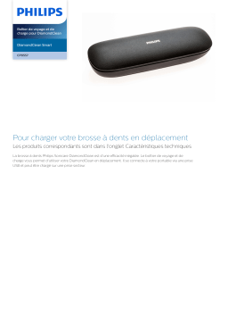 Philips CP0557/01 DiamondClean Smart Boîtier de voyage et de charge pour DiamondClean Manuel utilisateur