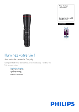 Philips SFL1000M/10 Flashlights Lampe torche Manuel utilisateur