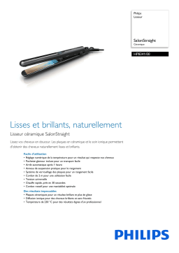 Philips HP8341/00 Lisseur Manuel utilisateur