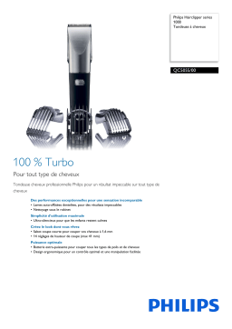 Philips QC5055/00 Hairclipper series 1000 Tondeuse à cheveux Manuel utilisateur