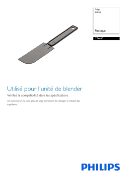 Philips CP6660/01 Spatule Manuel utilisateur