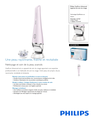 Philips SC5340/10 VisaPure Advanced Appareil de soin du visage Manuel utilisateur | Fixfr