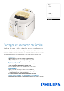 Philips HD6145/80 Friteuse Manuel utilisateur