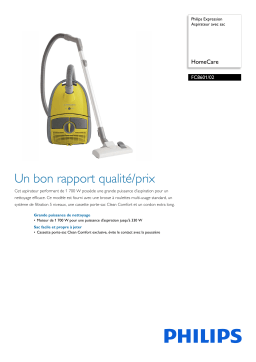 Philips FC8601/02 Expression Aspirateur avec sac Manuel utilisateur