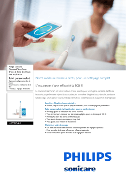 Sonicare HX9901/63 Sonicare DiamondClean Smart Brosse à dents électrique avec application Manuel utilisateur