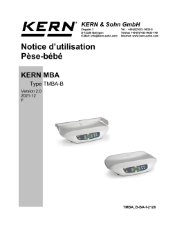 KERN TMBA 15K-3M-B Mode d'emploi