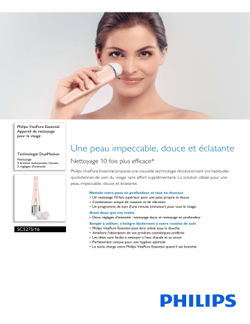 Philips SC5275/16 VisaPure Essential Appareil de nettoyage pour le visage Manuel utilisateur | Fixfr