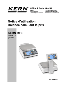 KERN RFE 6K3M Mode d'emploi